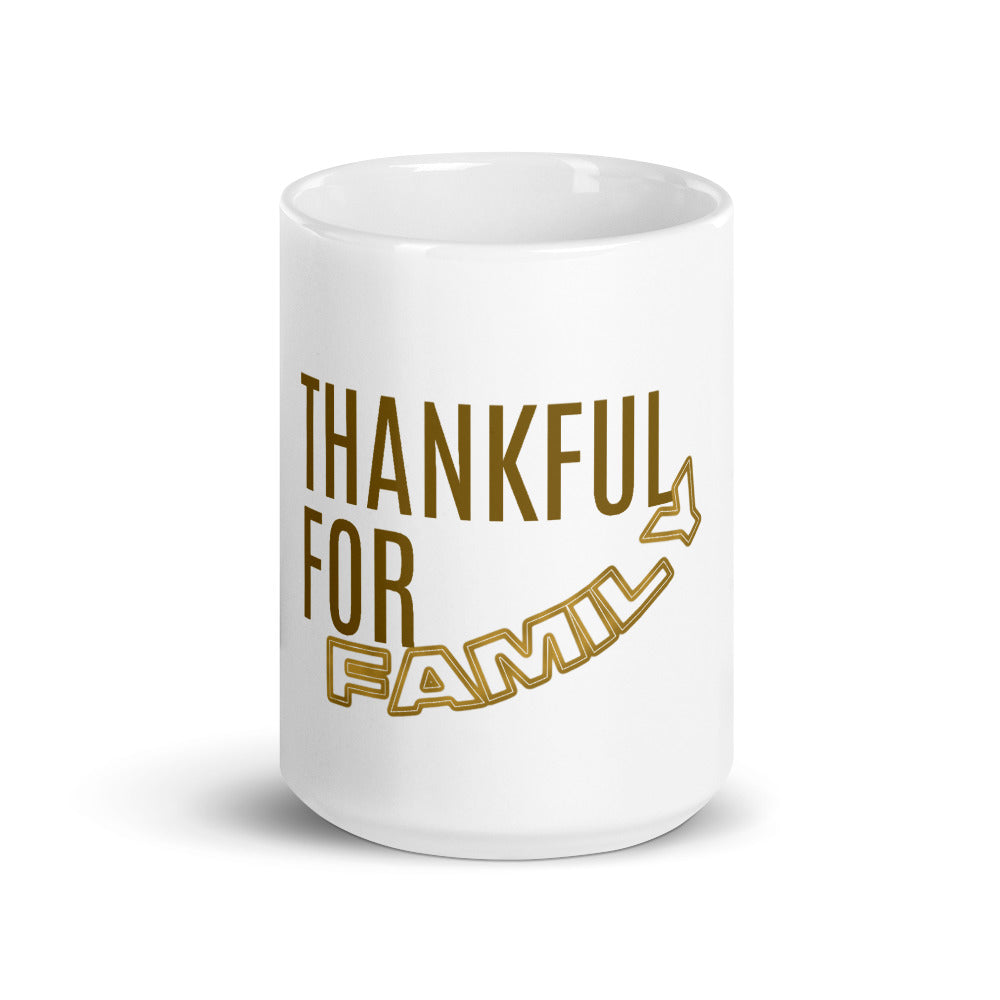 Thankful For FAMILY Mug, Thankful Mug, Mugdom, Thankful Heart, Season of Thankfulness, Mug Love