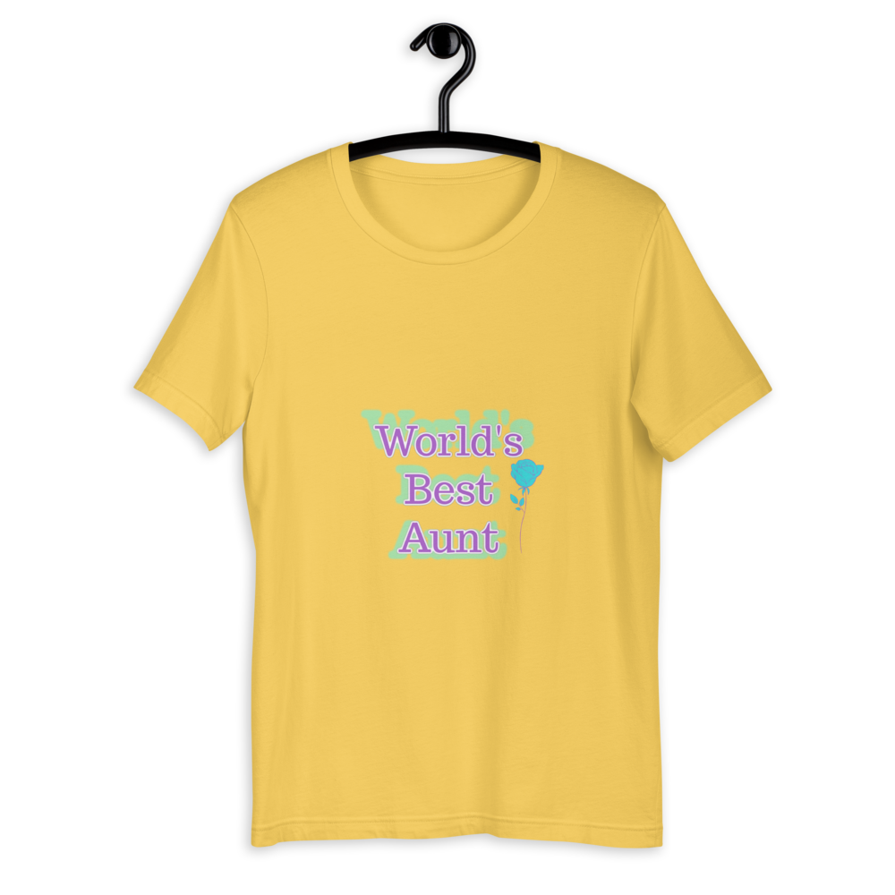 World's Best Aunt Unisex T-Shirt, Best Aunt Ever, Aunt Gift, Aunt Tshirt, Aunt Shirt, Gift For Aunt, Aunt Outfit, Favorite Aunt, My Aunt Rocks