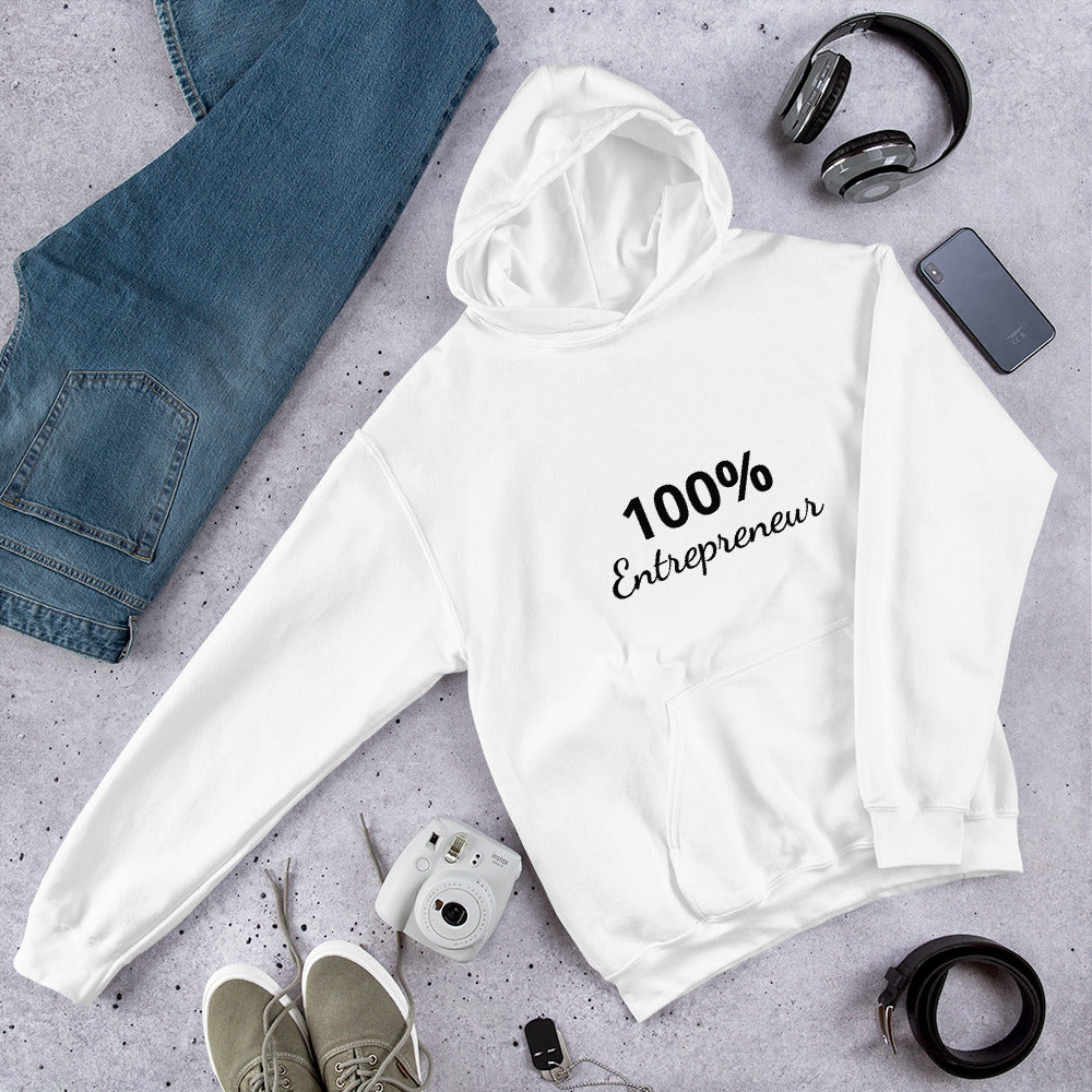 100% Entrepreneur (Unisex Hoodie) - E2 Express