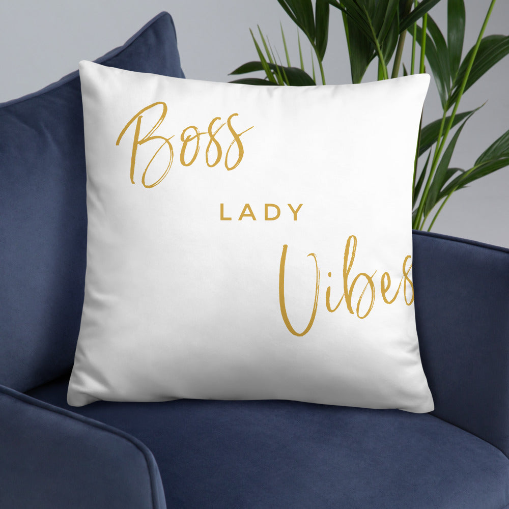 Boss Lady Vibes Basic Pillow, Entrepreneur Women, Women Who Lead, Girl Boss, Boss Lady, Women T-shirt, Entrepreneur Empowerment, Boss Women