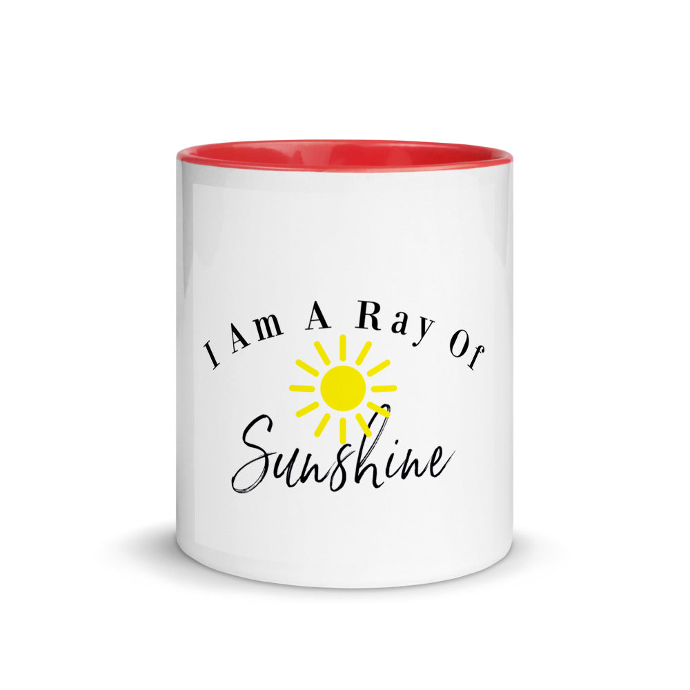 Christmas Gift Idea, Birthday Gift Idea, I Am A Ray Of Sunshine Mug with Color Inside, Bestfriend Gift, Christmas Gift For Mom, Wife, Sister, Brother, Husband