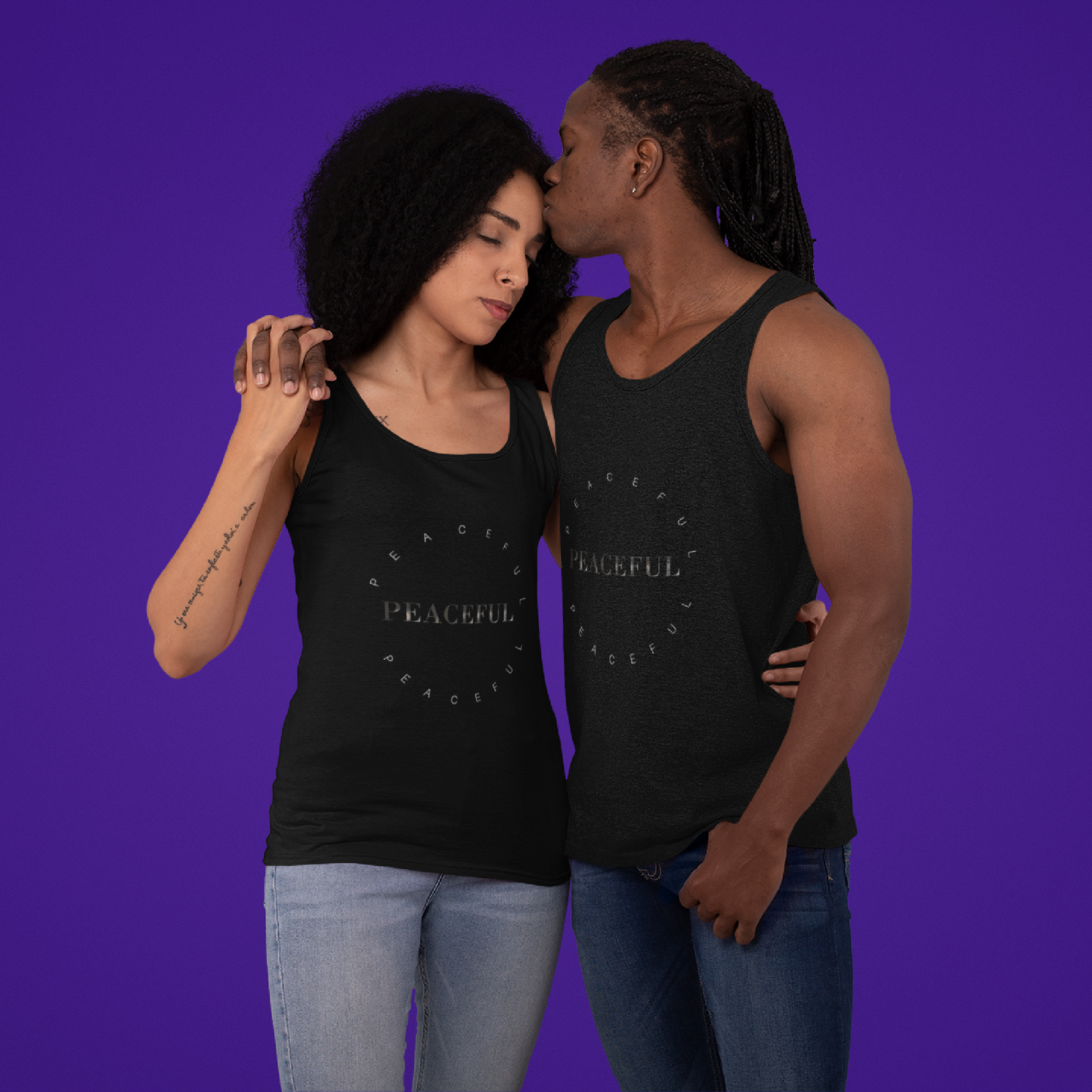 Peaceful Tank, peaceful Inspirational Tank, Positive Quote Shirt For Women, Tank That Warm The Heart
