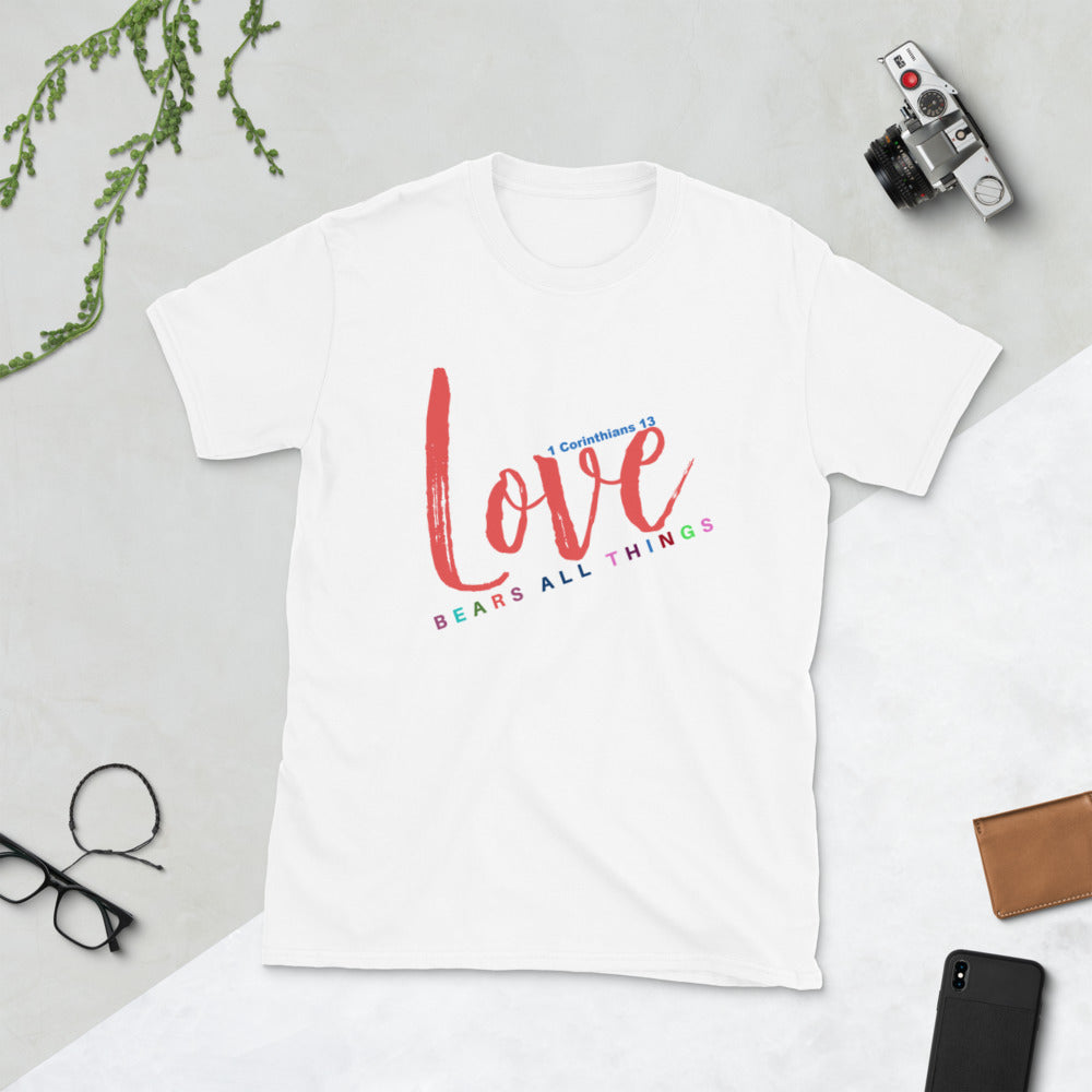 Love, Faith over fear t-shirt, Religious shirt, Christian clothing, Short-Sleeve Unisex T-Shirt