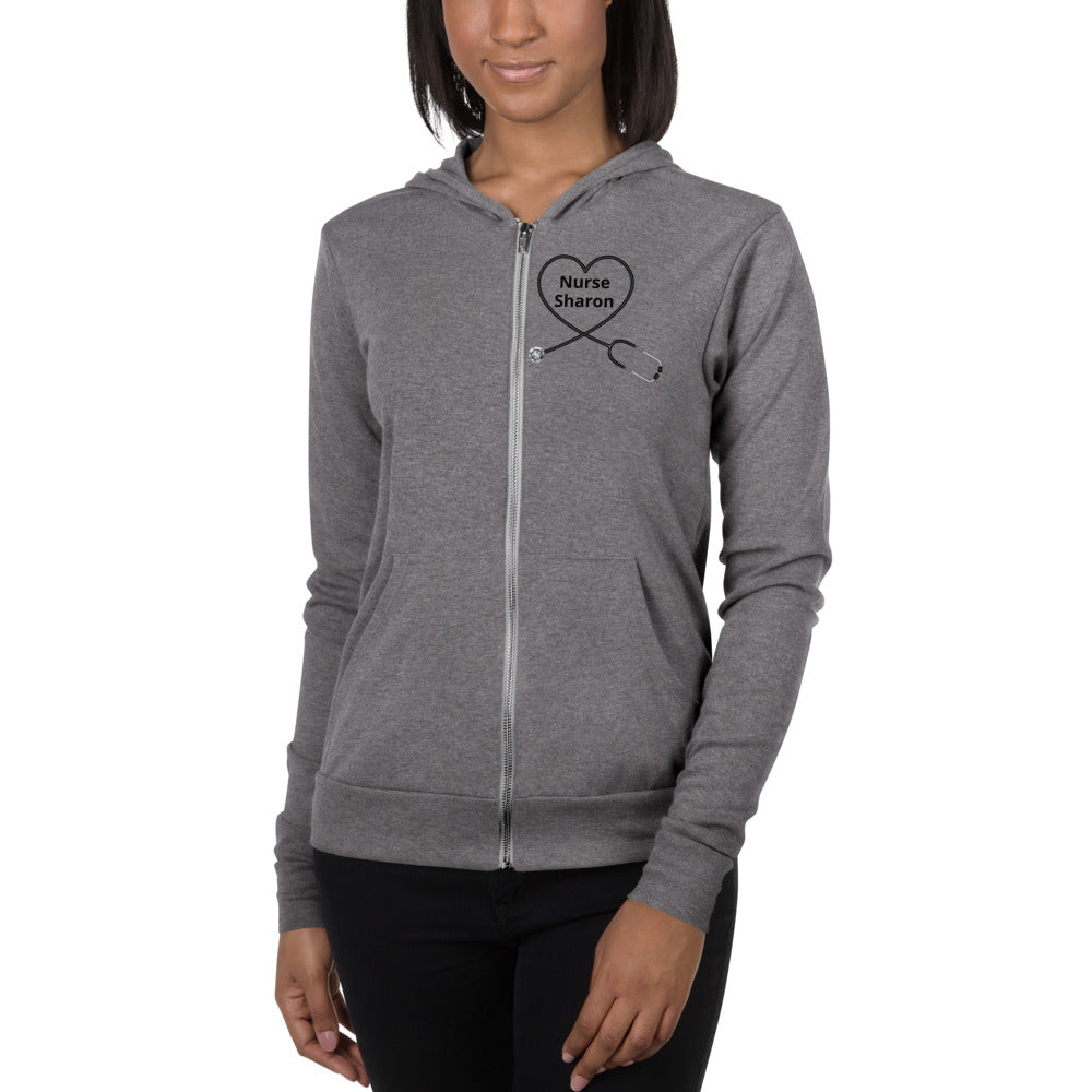 Gift for nurses Unisex zip hoodie
