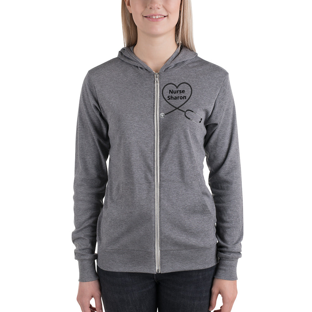 Gift for nurses Unisex zip hoodie
