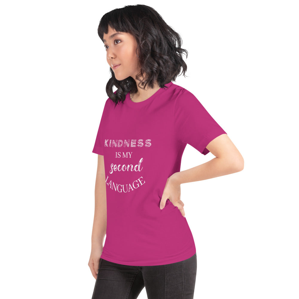 Gift For Her Kindness Is My Second Language Short-Sleeve Unisex T-Shirt