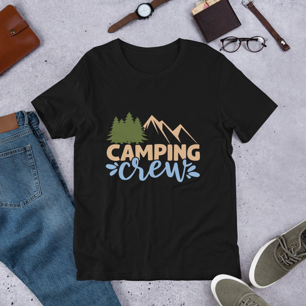 Camping Crew Tee, Outdoors Short-Sleeve Unisex T-Shirt