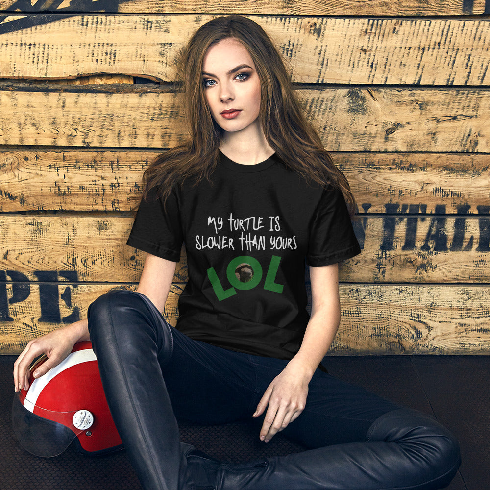 Funny Sarcastic Shirt, Pet Turtle Lovers, Cute Short-Sleeve Unisex T-Shirt