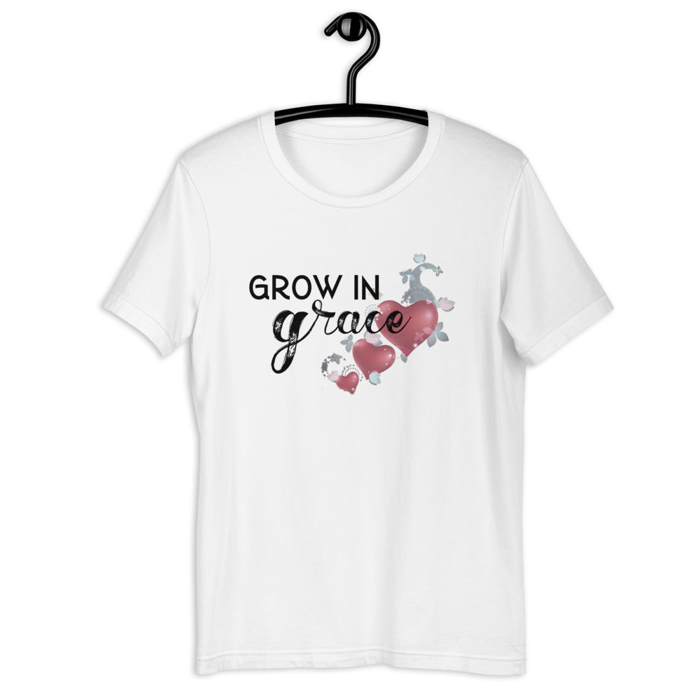 Grow in grace, Faith over fear t-shirt, Faith t-shirt Short-Sleeve Unisex T-Shirt