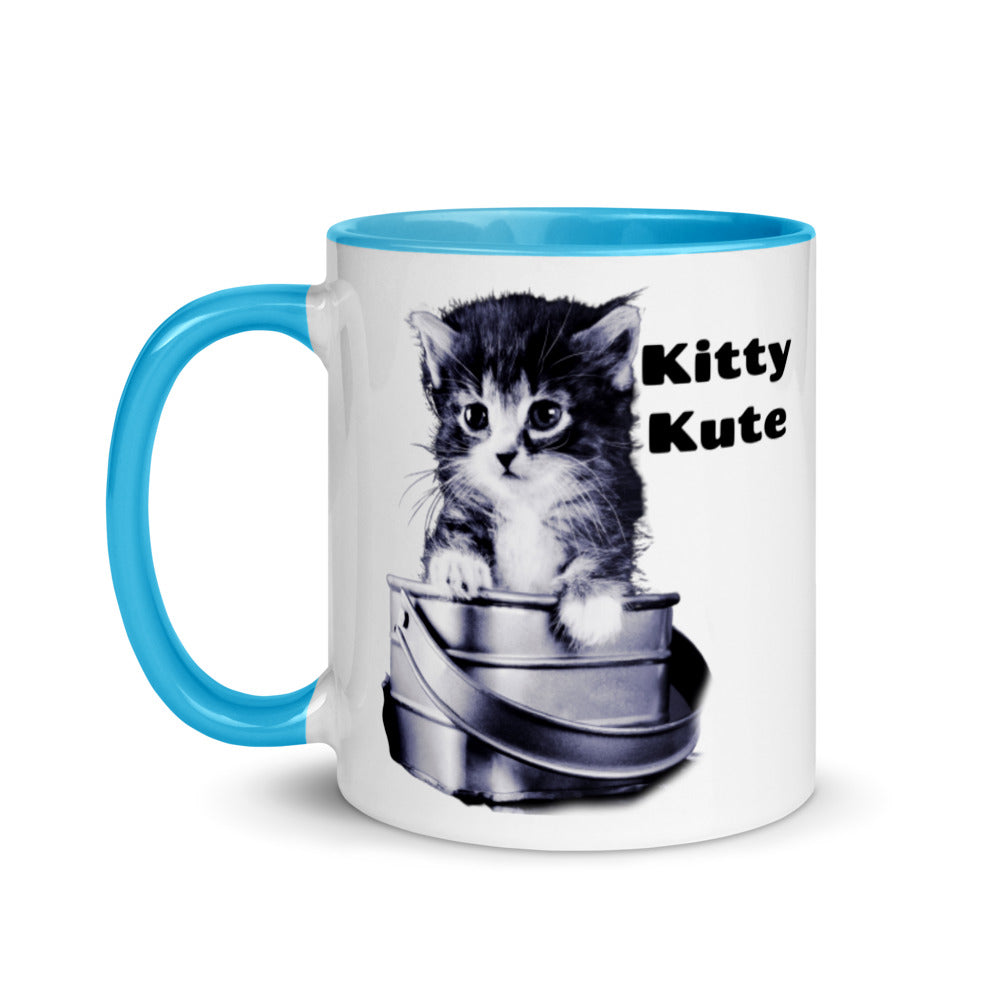 Cat Mom Mug, Gift to Mom, Pet Lover Mug, Kitty Mug, Cat Mama Mug with Color Inside