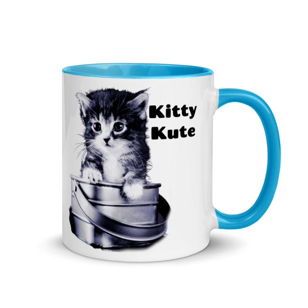 Cat Mom Mug, Gift to Mom, Pet Lover Mug, Kitty Mug, Cat Mama Mug with Color Inside