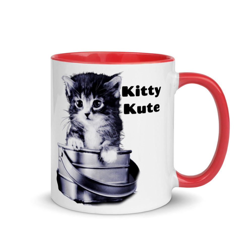 Cat Mom Mug, Gift to Mom, Pet Lover Mug, Kitty Mug, Cat Mama Mug with Color Inside