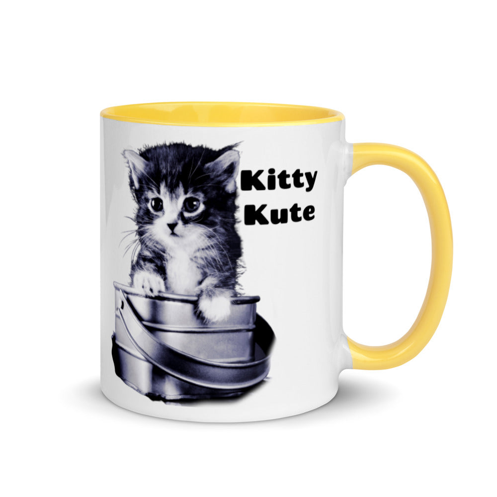 Cat Mom Mug, Gift to Mom, Pet Lover Mug, Kitty Mug, Cat Mama Mug with Color Inside