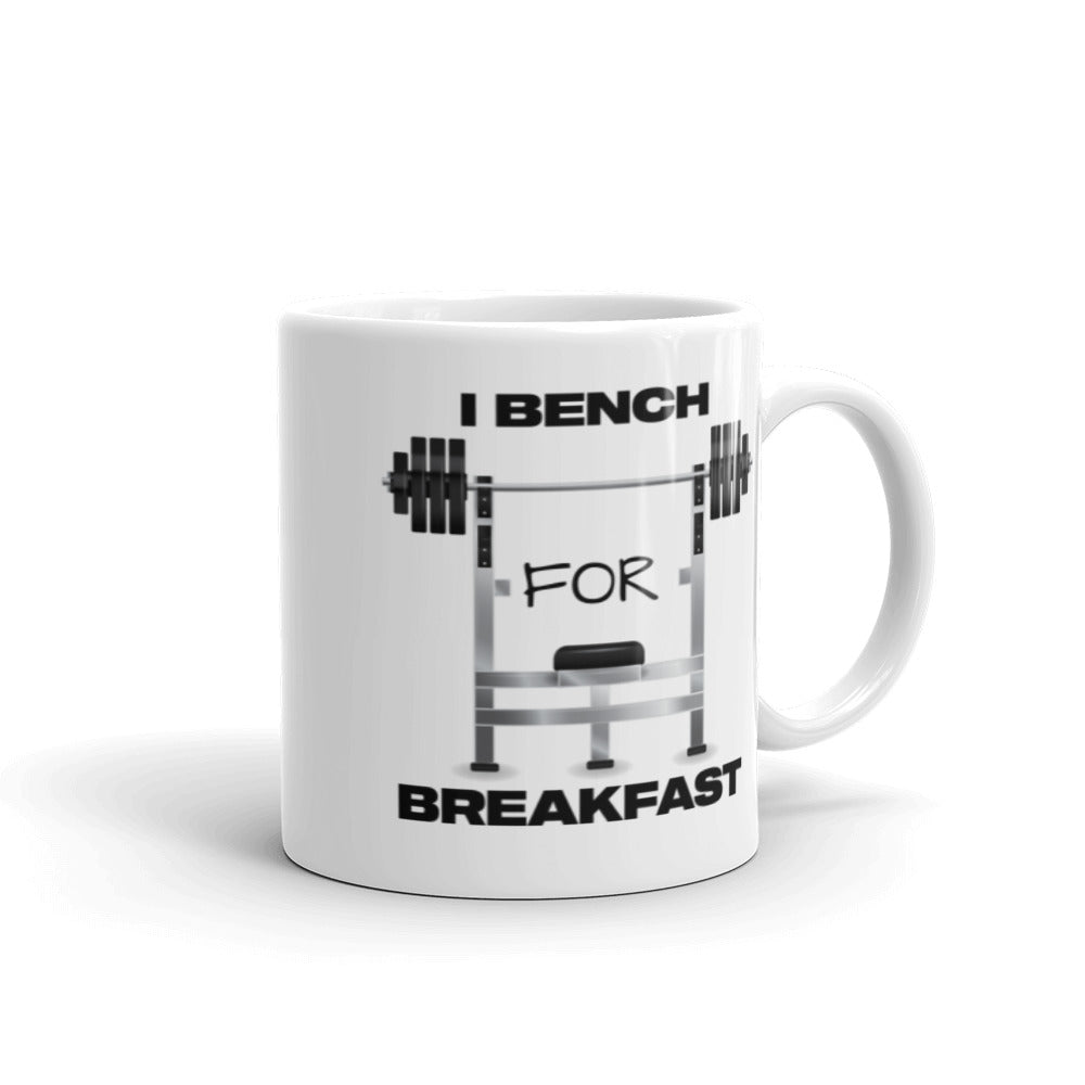 Workout Gifts For Him Gifts For Her Fitness Fanatic I Bench For Breakfast Mug