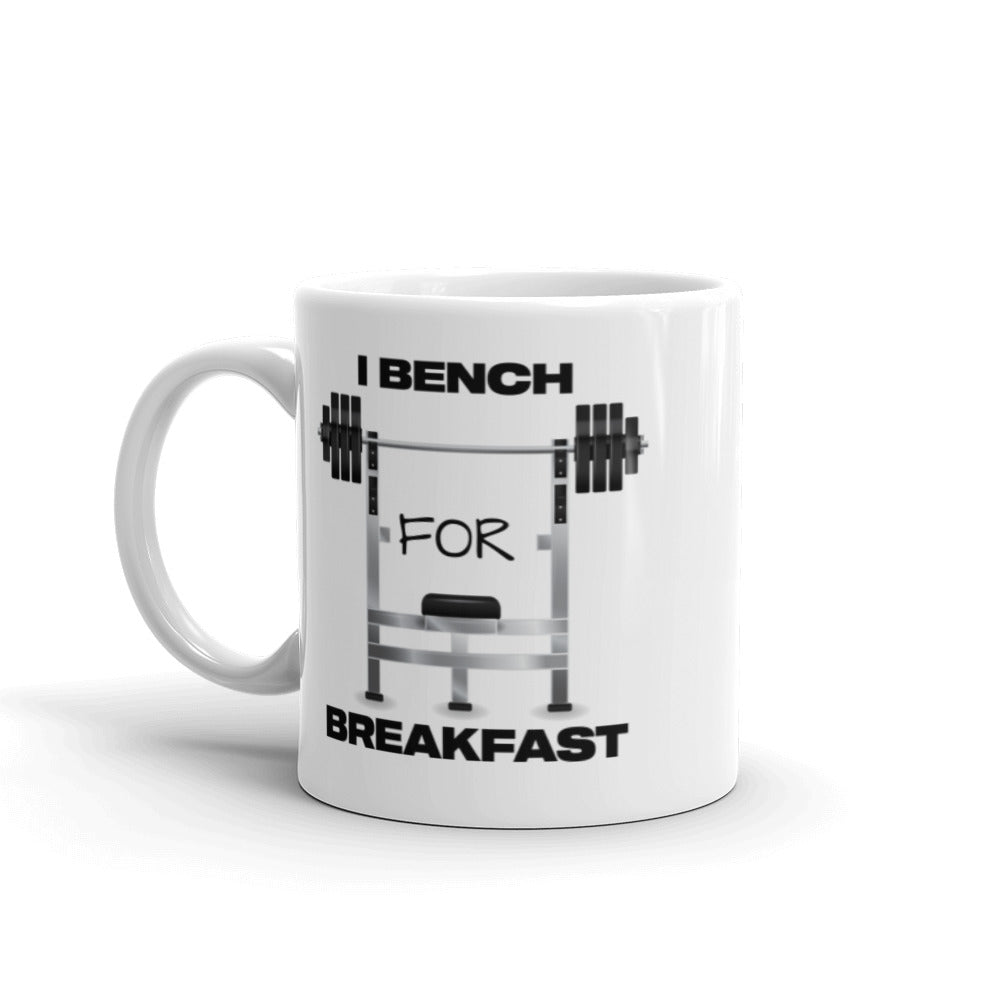 Workout Gifts For Him Gifts For Her Fitness Fanatic I Bench For Breakfast Mug