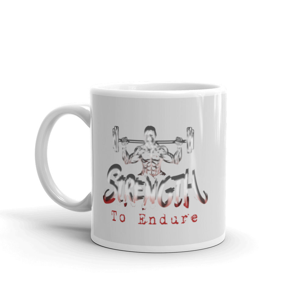 Fitness Workout Gift Mug Strength To Endure Gym Goals
