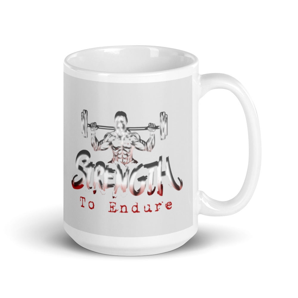 Fitness Workout Gift Mug Strength To Endure Gym Goals