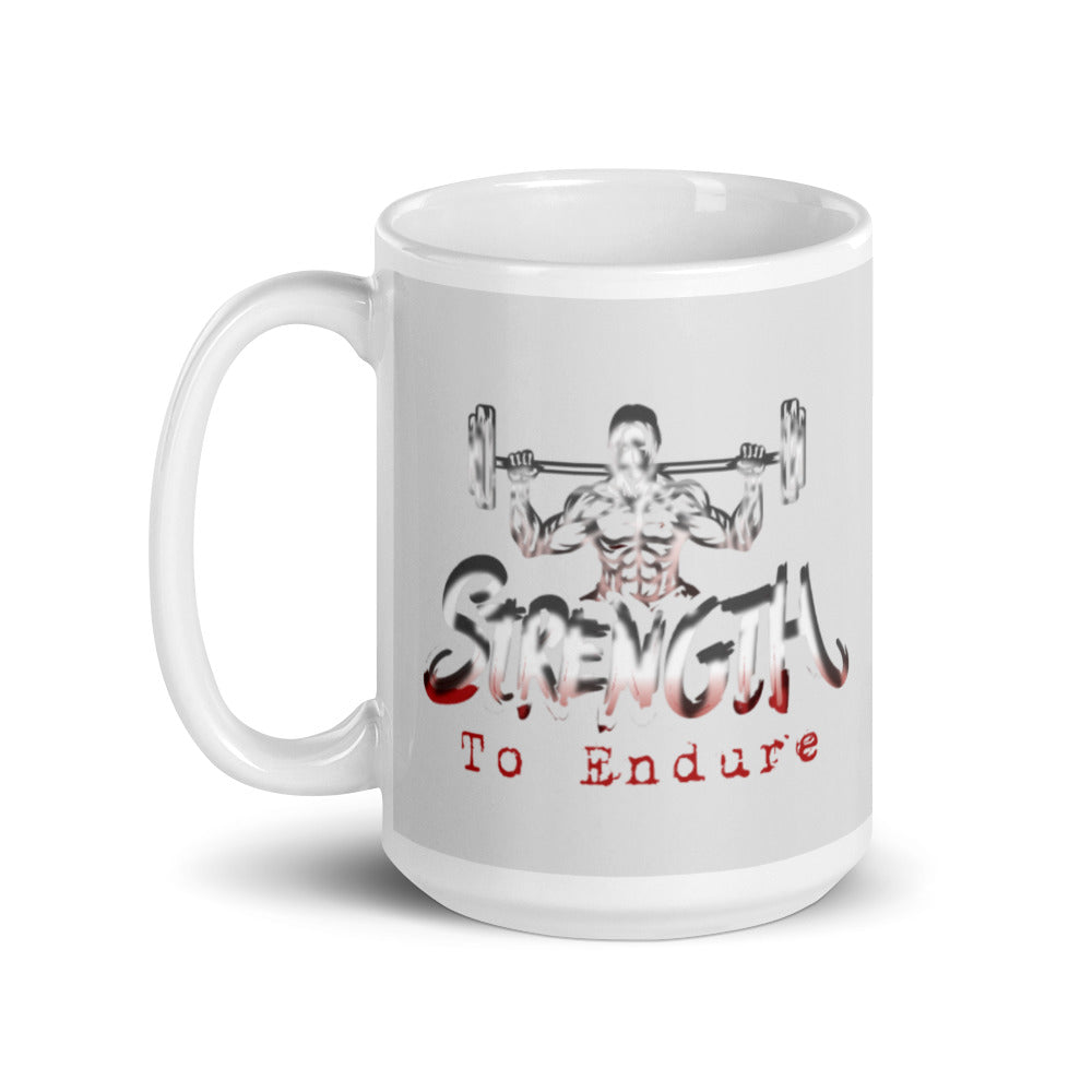 Fitness Workout Gift Mug Strength To Endure Gym Goals