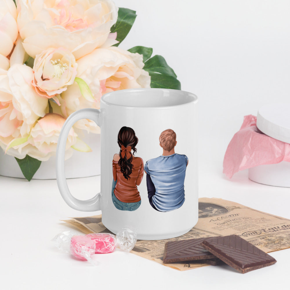 Cute Love Mug, Valentine Heart, women valentines Mug