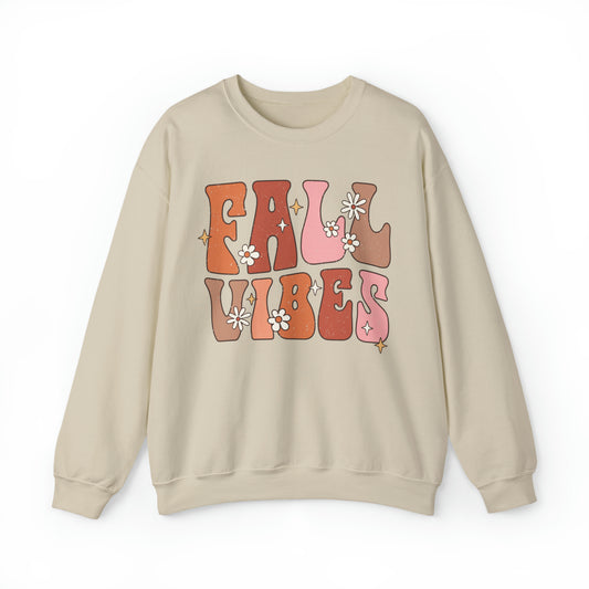 "Autumn Aura Extravaganza: 'Fall Vibes' Sweater for Cozy Seasonal Style"
