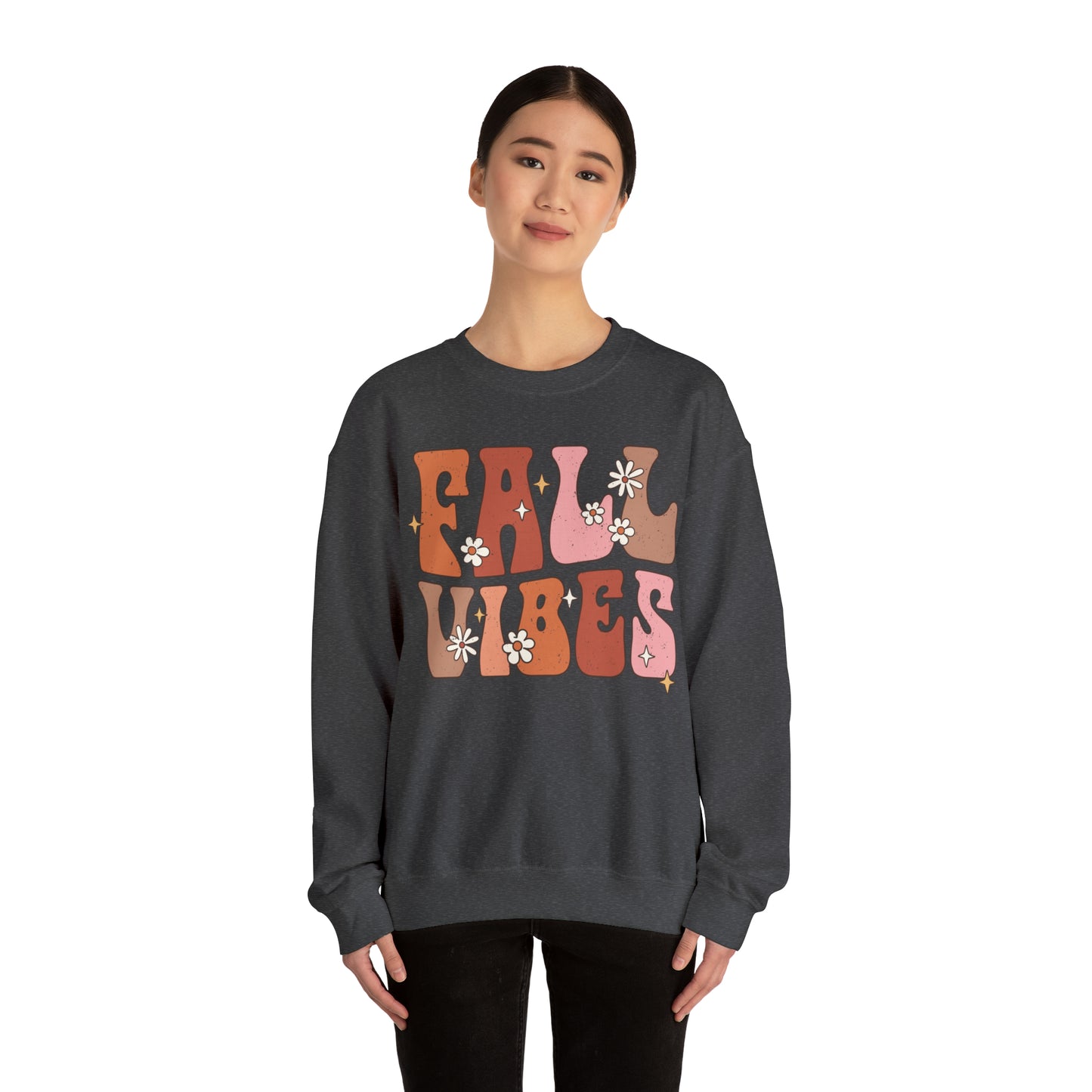 "Autumn Aura Extravaganza: 'Fall Vibes' Sweater for Cozy Seasonal Style"