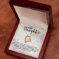 To My Daughter It Warms My Heart Forever Love Necklace