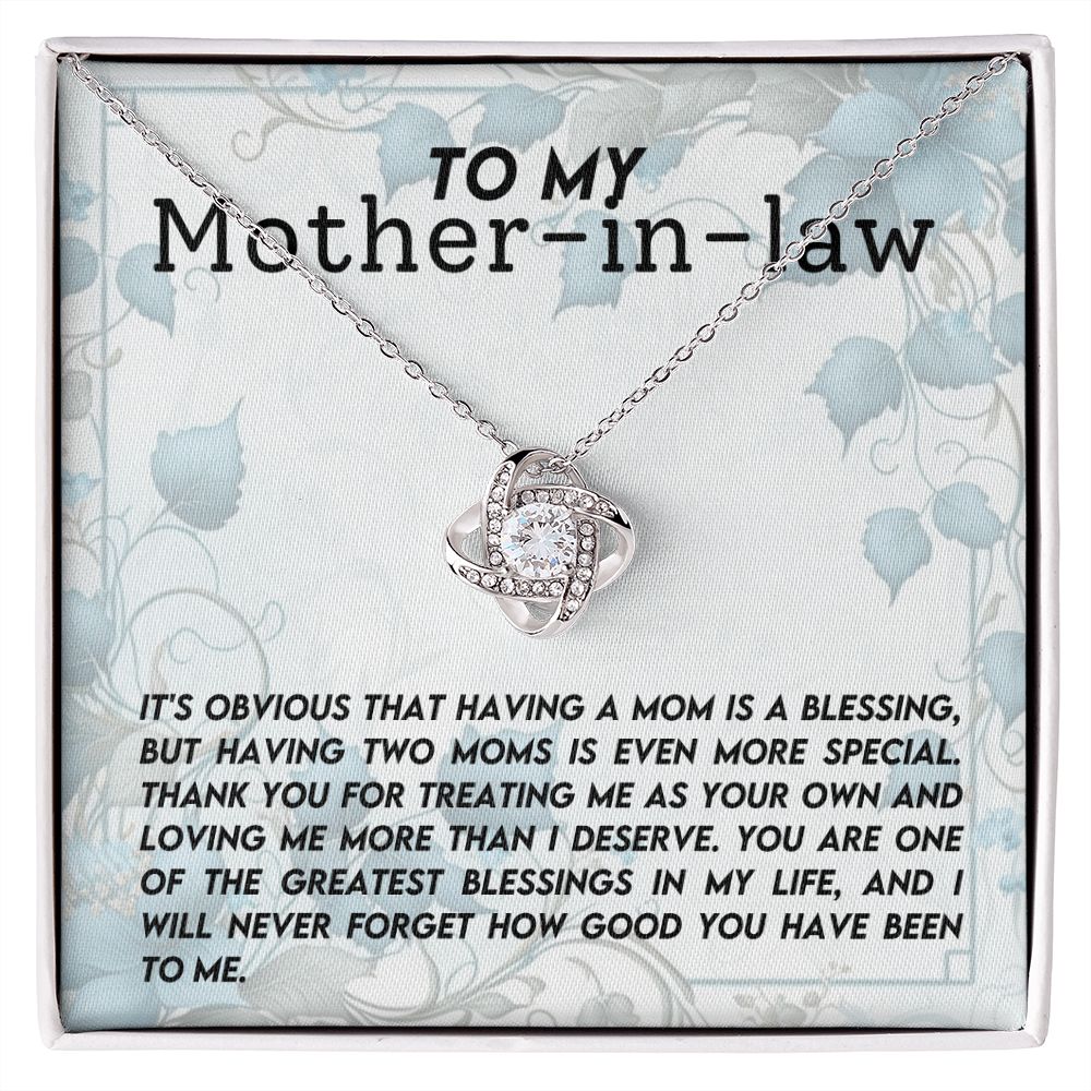 To My Mother In Law Loving Me More Than I Deserve Love Knot