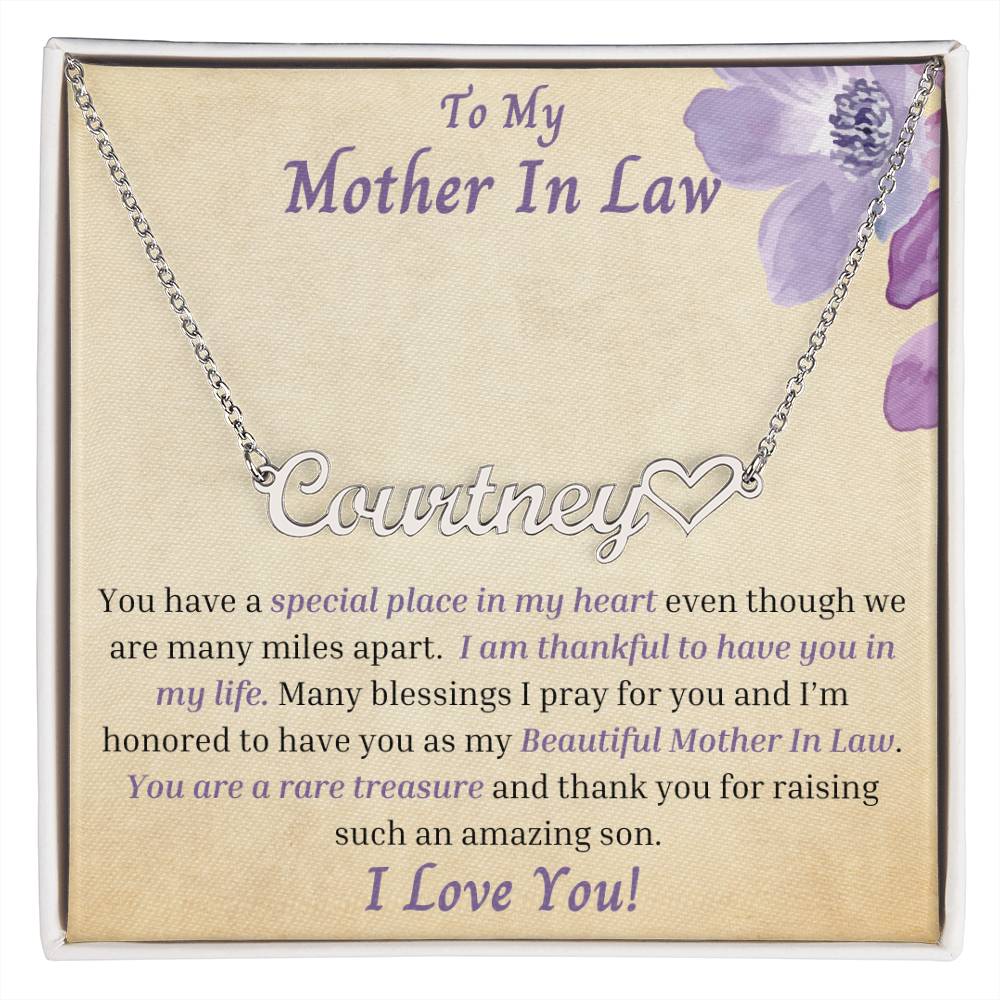 To My Mother In Law - You Have A Special Place In My Heart - Miles Apart