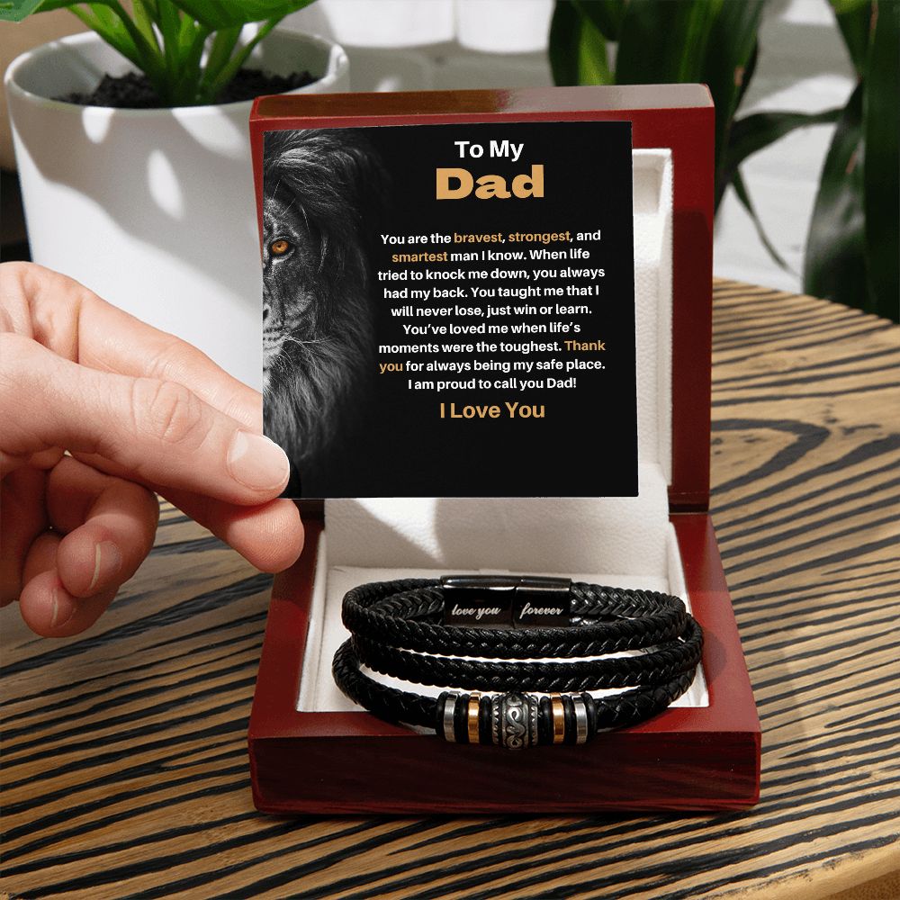You Are The Strongest Dad Love You Forever Bracelet