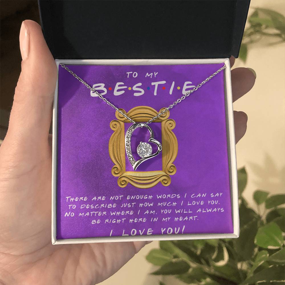 Bestie | Monica Geller's Apartment Door Message and Gorgeous Necklace