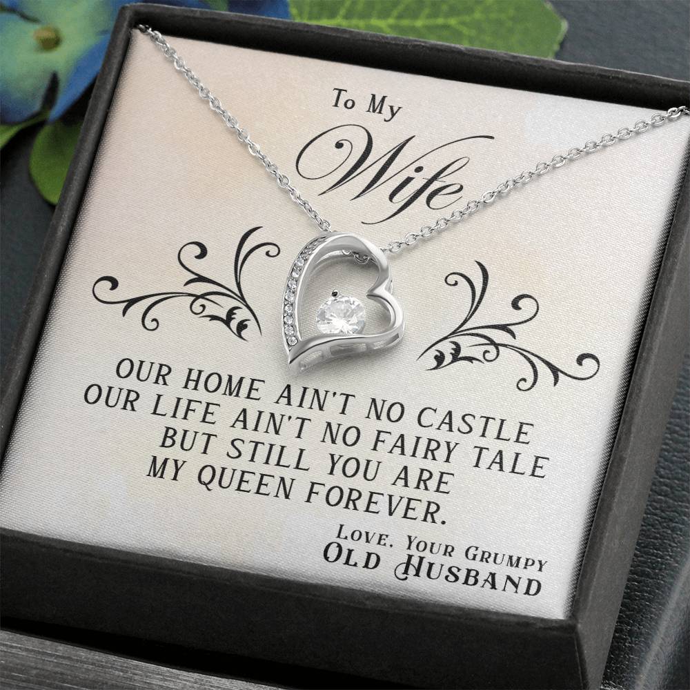 Our Home Ain't No Castle - To My Wife Gift Necklace