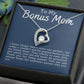 To My Bonus Mom Thank You For Being Patient Forever Love Necklace