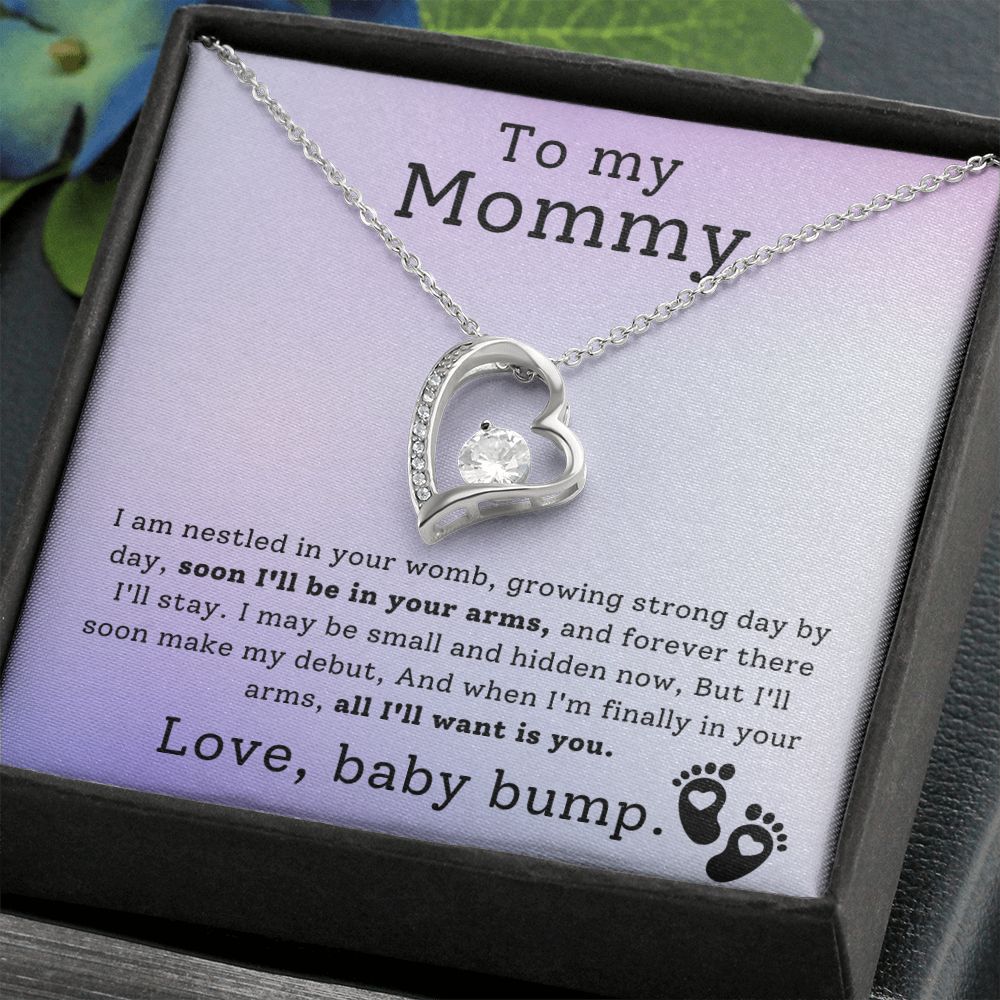 To My Mommy Soon In Your Arms Forever Love Necklace