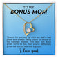To My Bonus Mom Lots Of Love And Support Forever Love Necklace