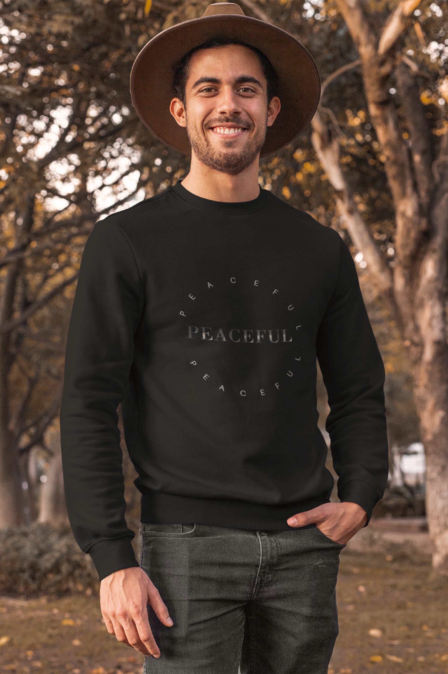 Peaceful Sweater, Inspirational Sweatshirt, Positive Quote Shirt For Women, Gift For Men Unisex Sweater