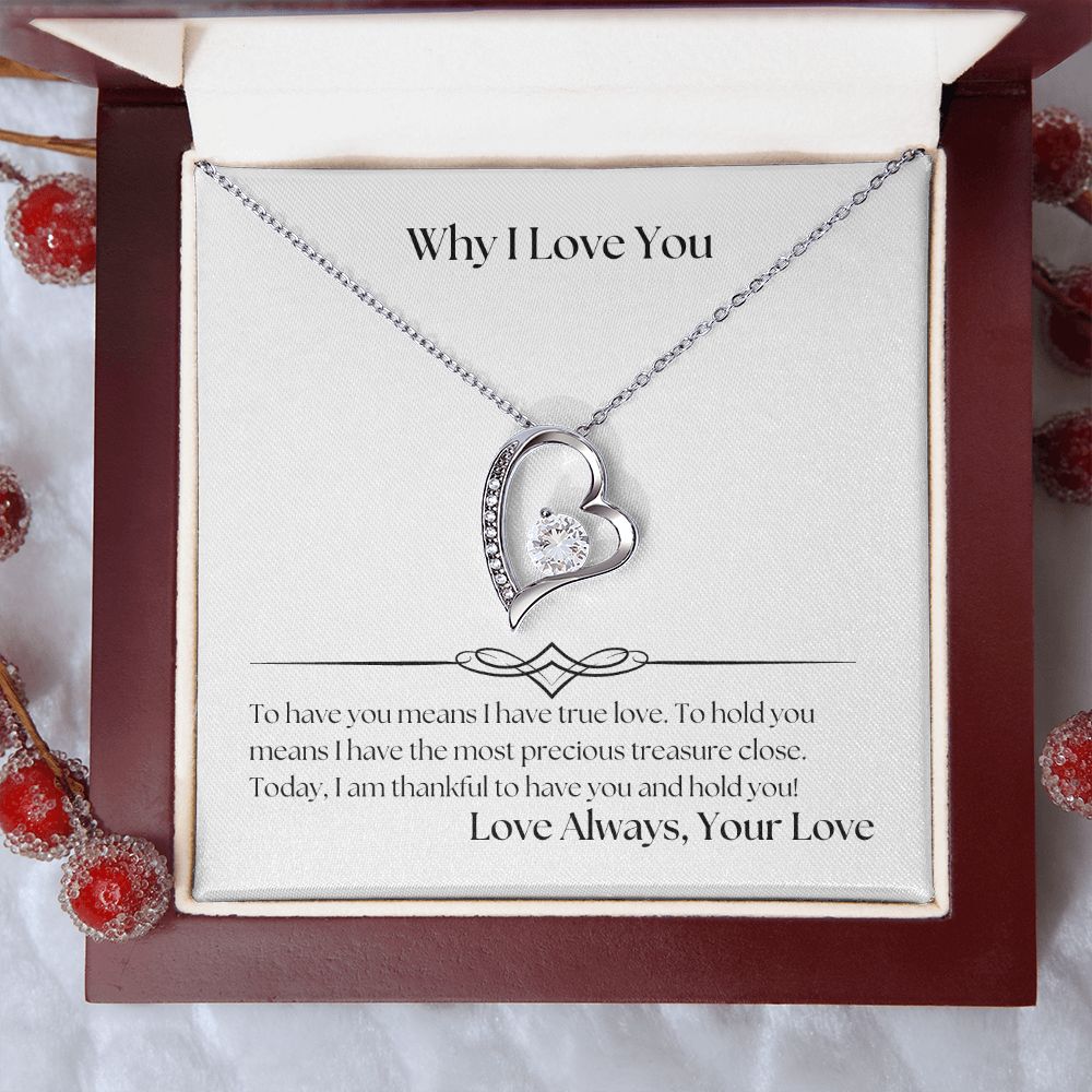 Why I Love You 001 Forever Love Necklace