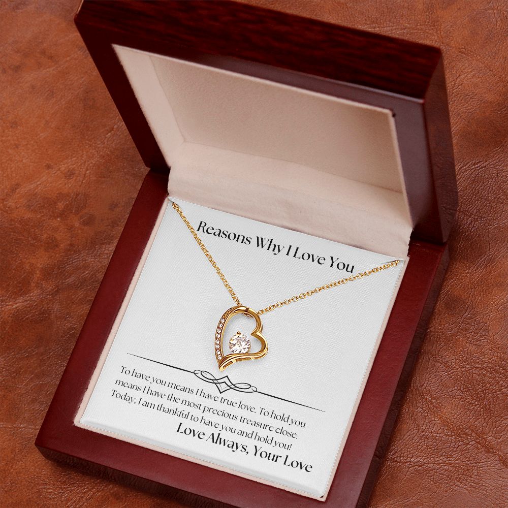 Reasons Why I Love You 001 Forever Love Necklace