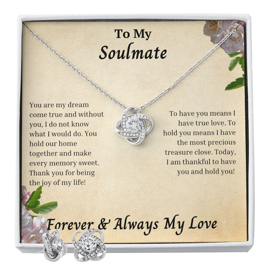 Soulmate - I Am Thankful To Have You And Hold You - Love Knot Set
