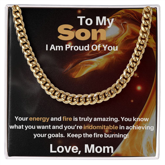 son from mom - i am proud of you