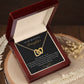 Daughter From Dad - Never Forget That I Love You - Interlocking Heart Necklace