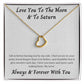Love You To The Moon And To Saturn 004 Delicate Heart Necklace
