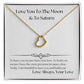 Love You To The Moon And To Saturn 001 Delicate Heart Necklace