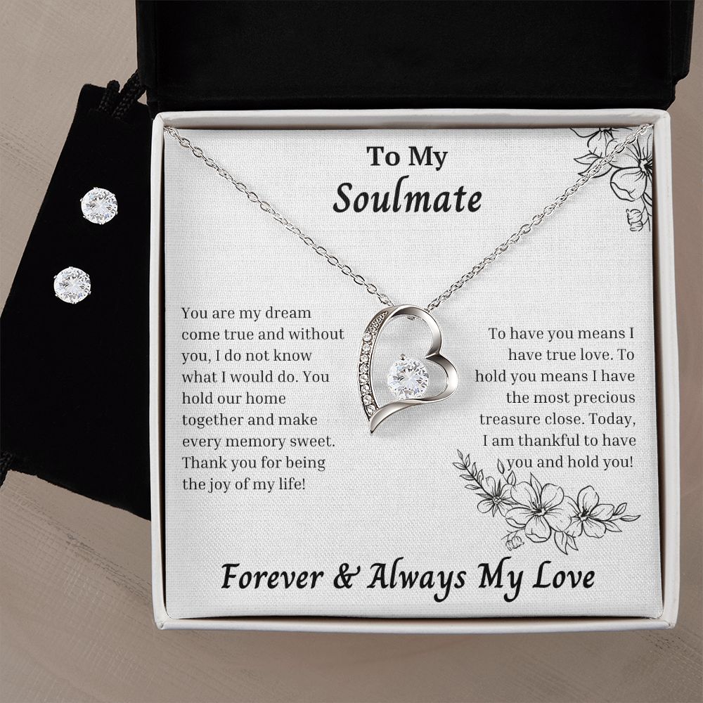 Soulmate - To Have You Means I Have True Love - Forever Love Necklace Set