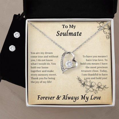 Soulmate - To Hold You Means I Have The Most Precious Treasure Close - Forever Love Necklace Set
