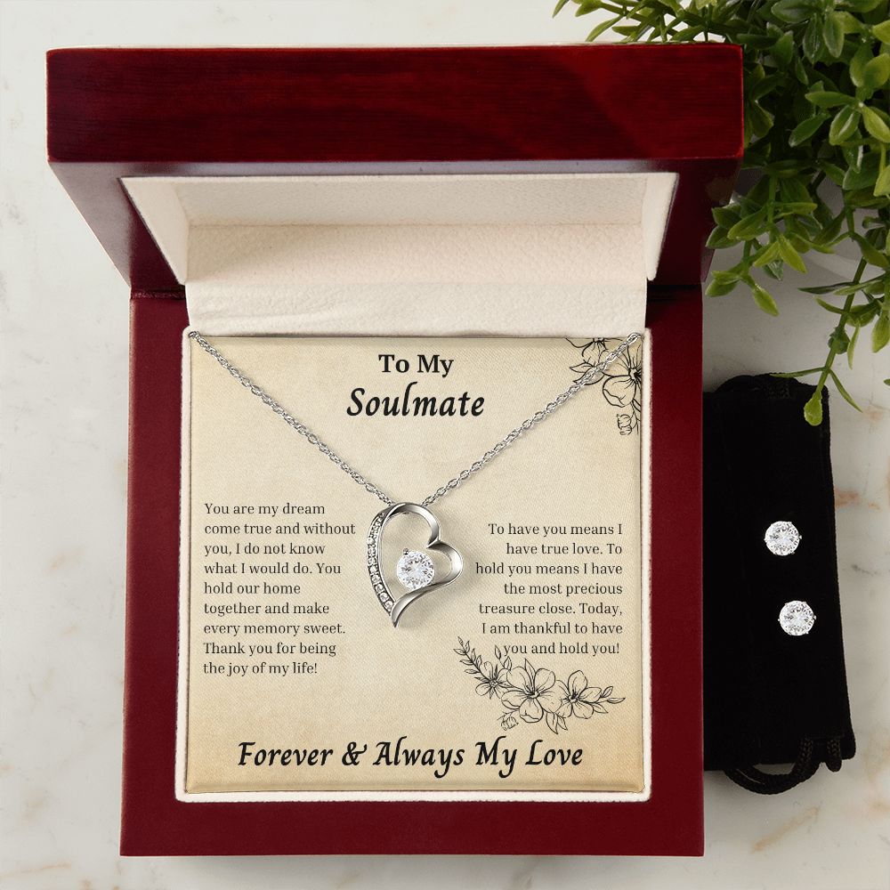 Soulmate - To Hold You Means I Have The Most Precious Treasure Close - Forever Love Necklace Set