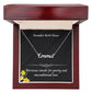 December Narcissus Flower 007 Personalized Name Necklace