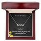 December Narcissus Flower 008 Personalized Name Necklace