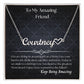 To My Amazing Friend - Personalized Name Necklace with Heart