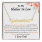 To My Mother In Law Personalized Name Necklace w/Heart