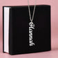 Beautiful Vertical Name Necklace For Mom